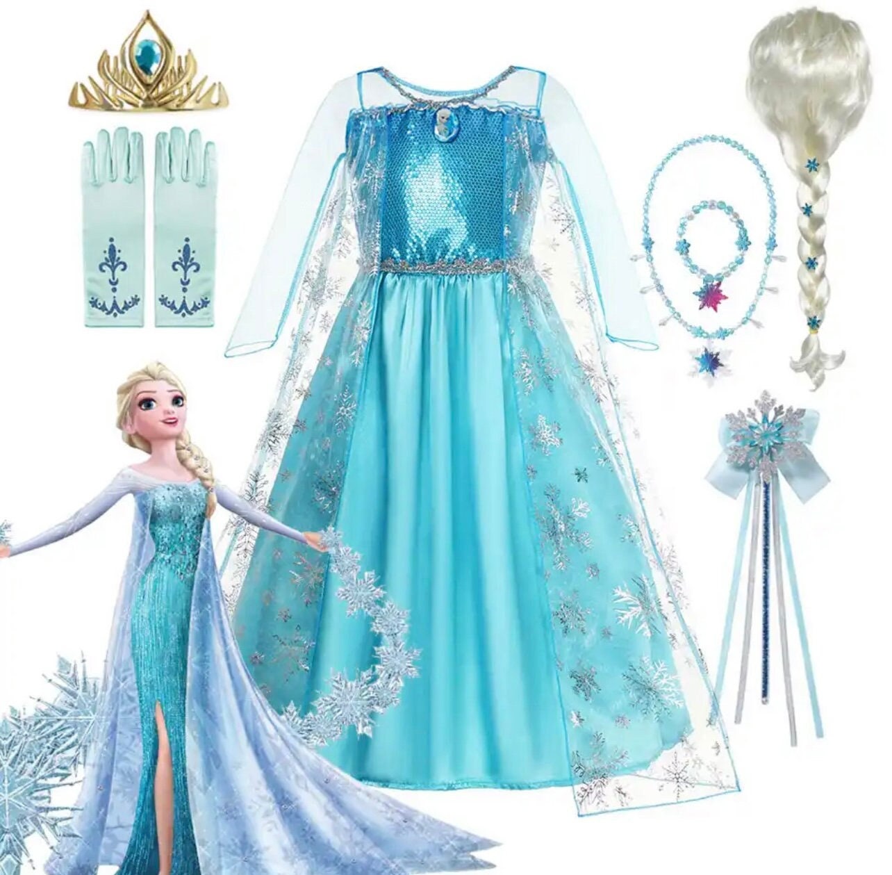 Frozen elsa dress for 4 year old 2025