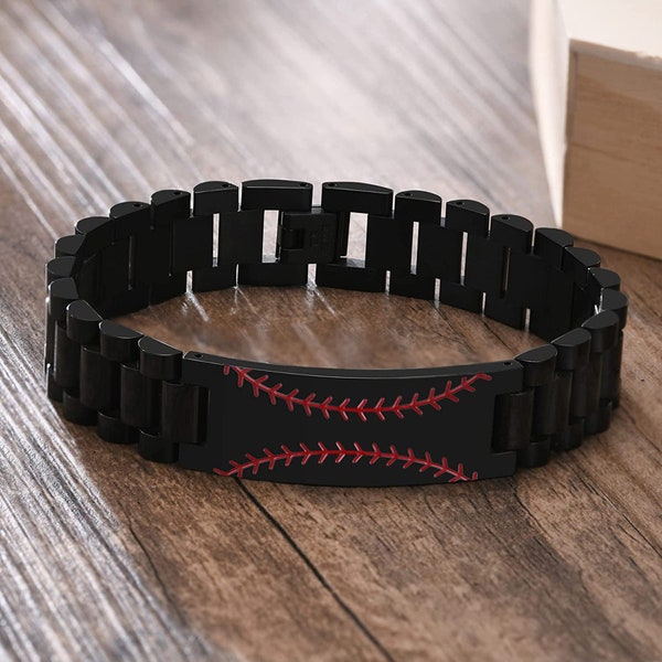 Baseball Bracelet Cuff Etsy