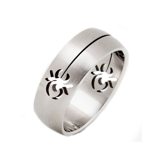 Stainless steel puzzle ring deals