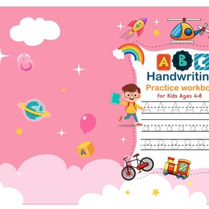ABC Handwriting Practice workbook for age 4-8
