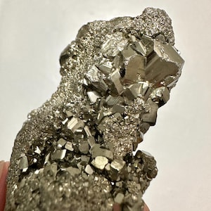 HQ Pyrite Cluster Natural Mineral Specimen fools gold raw