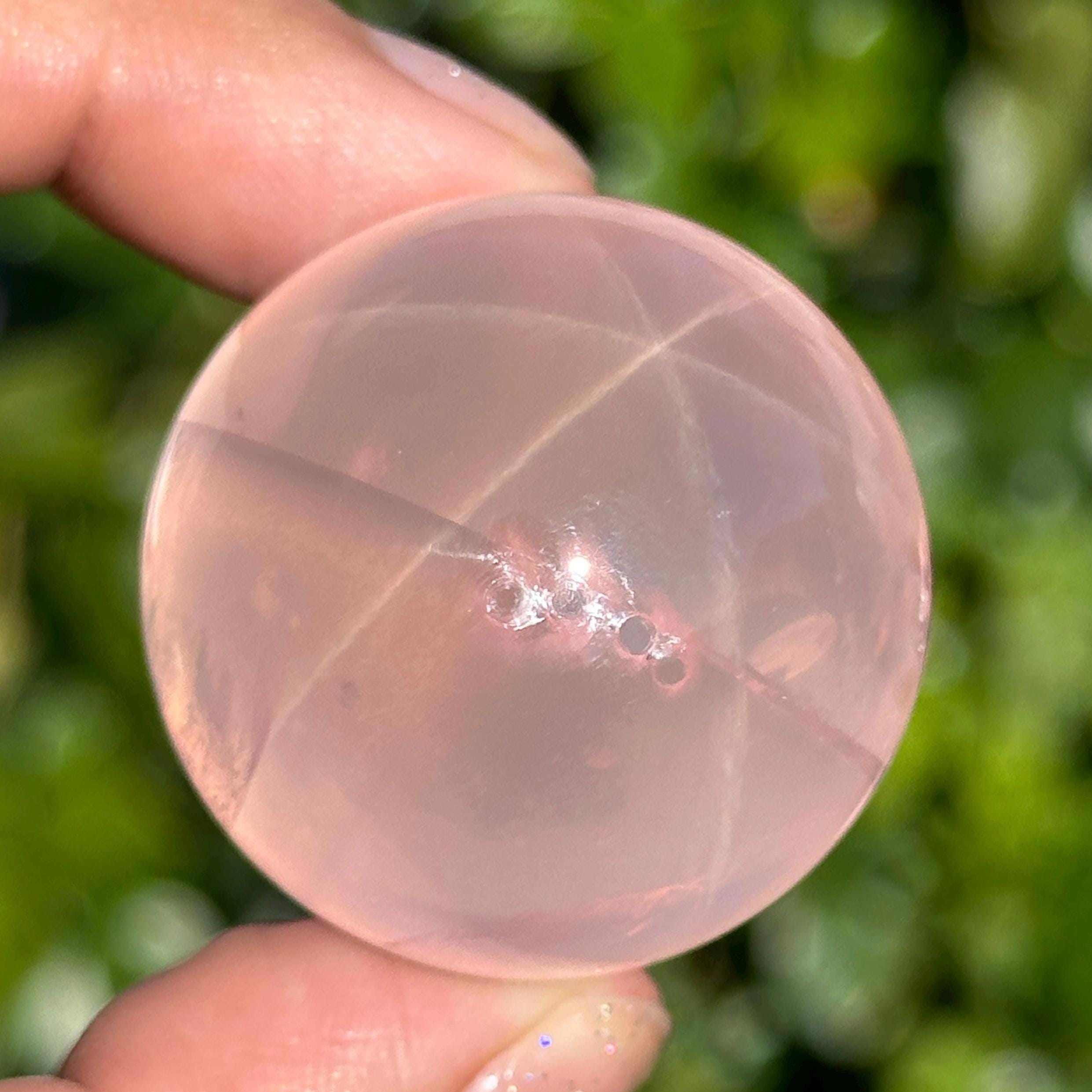 Star Rose Quartz Sphere - Etsy