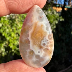 AAA Ocean Jasper Old Stock Collectors Cabochon Madagascar rare translucent orbs