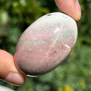 Unicorn Jasper Pastel Shiva Oval Crystal Meditation Stone India Rare 51mm