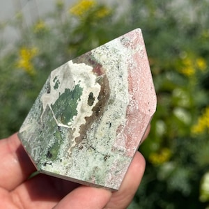 Unicorn Jasper Pastel Tower Polished Crystal Point India Rare 2.45”
