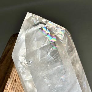 Collector’s Phantom Quartz Generator Large Tower Rainbow Filled Brazil 2 lbs 2 oz
