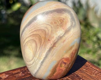 Polychrome Jasper Freeform HQ Gemstone Carving Crystal Sculpture Madagascar 3”