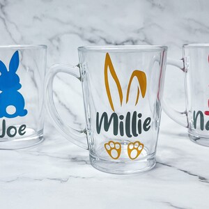 Personalised easter mug, Kids easter gift, kids easter mug, bunny mug, personalised easter gift, custom bunny ears mug, kids easter hamper