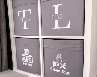 Toy storage labels, toy box stickers, toy box labels, Personalised toy storage, Kallax labels, Decals, Toy box labels, Custom labels, Vinyl