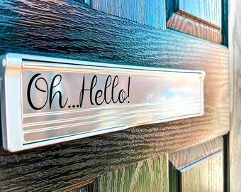 Personalized Letterbox Vinyl Sticker, No Junk Mail, Welcome Sign