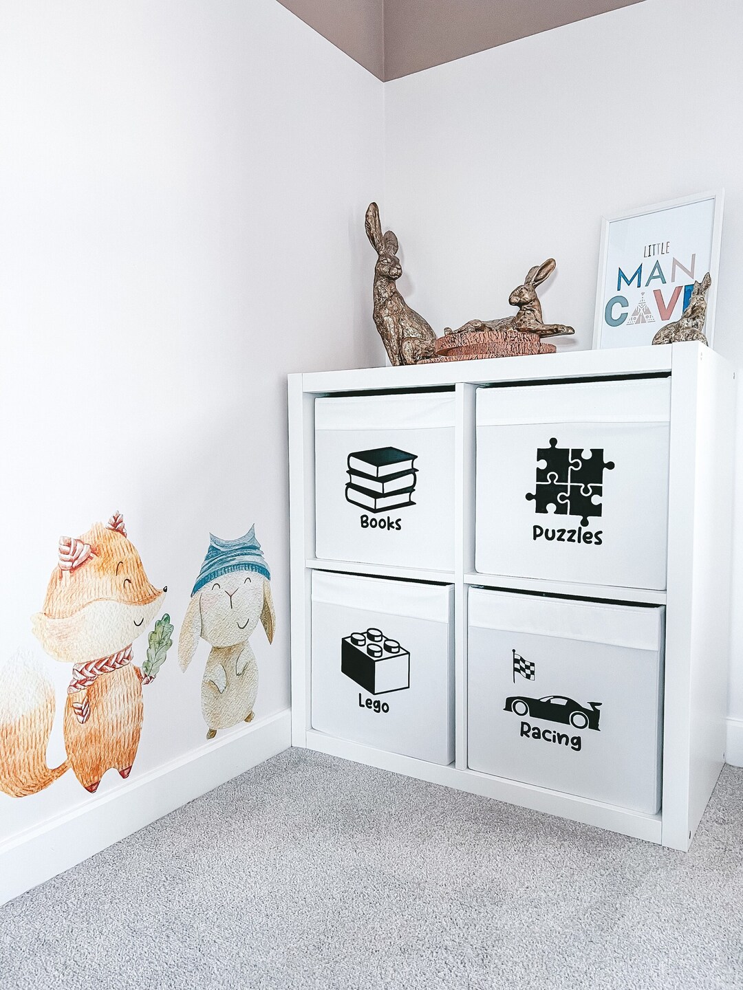 Toy Organisation Labels, Toy Box Labels, Toy Storage Labels, Kallax