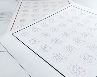 Adesivi personalizzati con logo, adesivi rotondi per aziende, etichette personalizzate