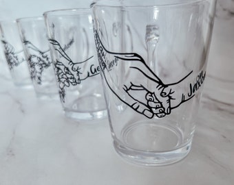 Mothers day personalised glass mug, first mothers day gift, grandma gift, sentimental gifts for mom, new mom gift, mum Christmas gift