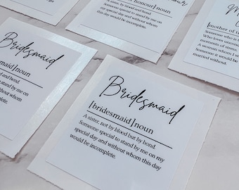 Brautjungfer Kerzenetikettenaufkleber, Brautjungfern Vorschlag Geschenk, Brautgeschenke, Geschenkbox-Etikett, personalisiertes Brautjungfern Etikett, Trauzeugin der Ehre