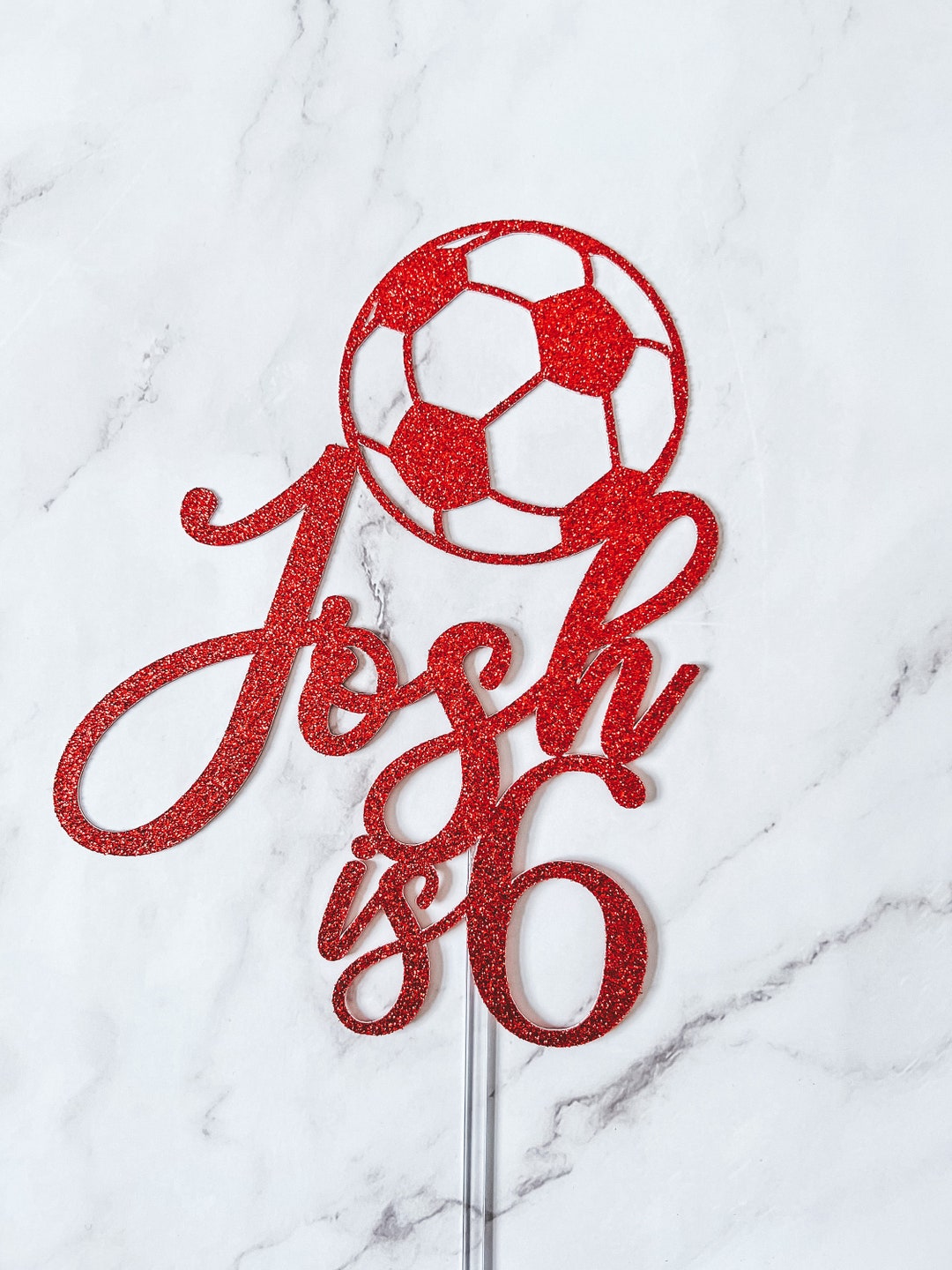 Football Cake Topper, Soccer Cake Topper, Personalised Cake Topper