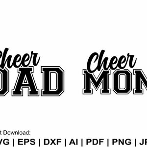 Jubeln Sie Mama SVG, jubeln Sie Dad svg, jubeln Sie Mama svg, jubeln Sie Daddy svv