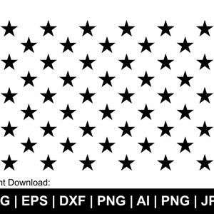 Étoiles Svg, 50 étoiles Svg, drapeau américain étoile Svg, Union 50 étoiles Svg, clipart étoile, drapeau Svg, fichiers Svg coupe Cricut Silhouette, téléchargement immédiat