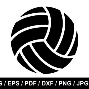 Volleyball Svg, Volleyball Silhouette Clipart, Volleyball Vector Cut Files, Volleyball Lover Sports Svg, Volleyball Shirt Cricut Silhouette