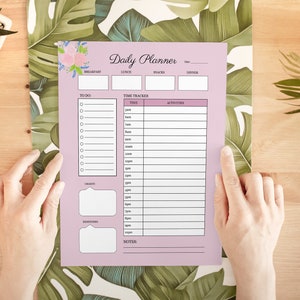 Daily Planner, Printable, 2023 Planner, Goodnotes Planner, Dated Digital Planner, Minimalist Planner, Daily Printable Planner, Editable, Pdf