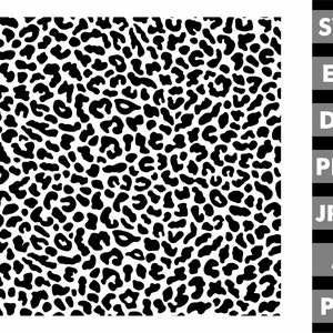 Leopard Print Pattern Svg, Cheetah Print Svg, Jaguar Print Svg, Leopard Texture Svg, Animal Print Clipart, Svg Cut Files Cricut Silhouette
