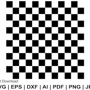 Checkerboard Svg, Seamless Checker Pattern Svg, Black And White Svg, Picnic Blanket Svg, Checkerboard Clipart, Barcode Png Cut Files Cricut