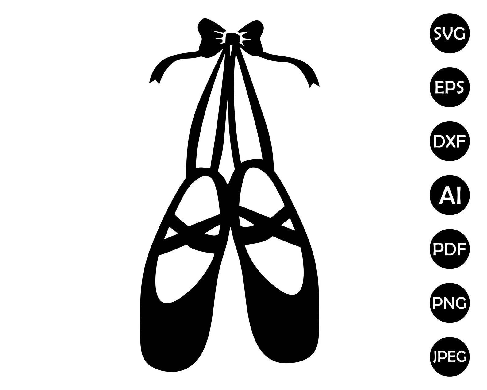 Ballet Shoes Svg, Ballet Svg, Ballerina Svg, Dancing Shoes Svg, Ballet ...