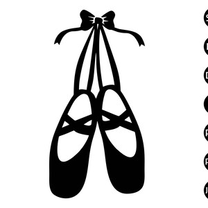 Ballet Shoes Svg, Ballet Svg, Ballerina Svg, Dancing Shoes Svg, Ballet Slippers Svg, Ballet Pointe Shoes Svg, Clipart, Svg Cut Files Cricut