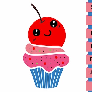 Cupcake Svg, Cake Svg, Dessert Svg, Sweets Svg, Birthday Cake Svg, Cupcake Clipart, Cake T Shirt, Cupcake Png Cut Files Cricut Silhouette