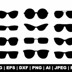 Brillen-Svg-Bundle, Brillen-Svg, Brillen-Svg, Sonnenbrillen-Svg, Brillen-Clipart, Brillen-Silhouette, Brillen-Png geschnittene Dateien Cricut