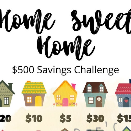 House Furniture Savings Challenge Dream Home Savings Mini Etsy