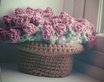 Crochet flower coasters set pattern only