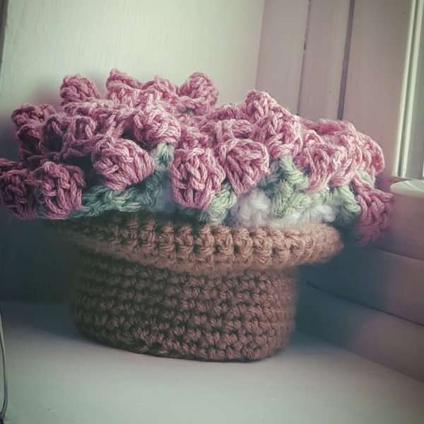 Crochet flower coasters set pattern only