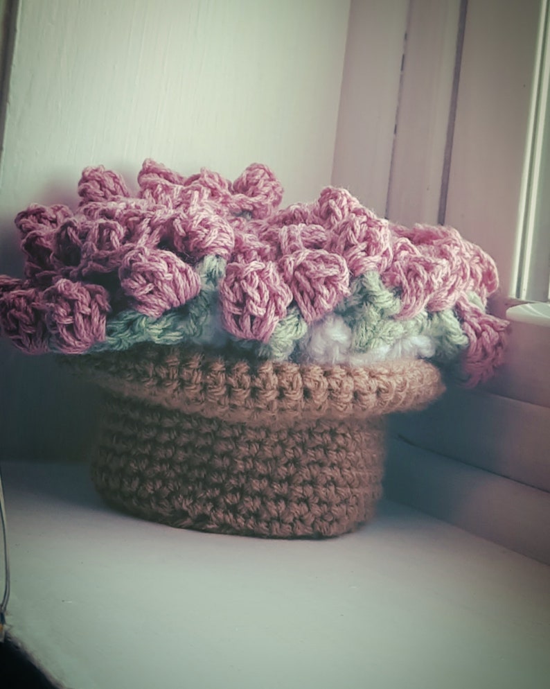 Crochet flower coasters set pattern only image 1