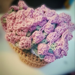 Crochet flower coasters set pattern only image 3
