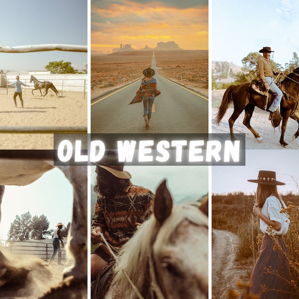 Pack of 10 Old Western Presets for Lightroom Mobile & Desktop