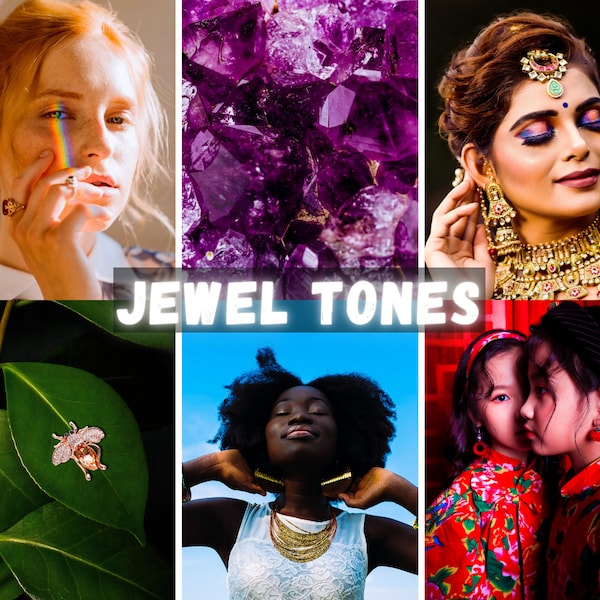 Pack of 10 Jewel Tone Presets for Lightroom Mobile & Desktop