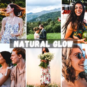 Pack of 10 Natural Glow Presets for Lightroom Mobile & Desktop
