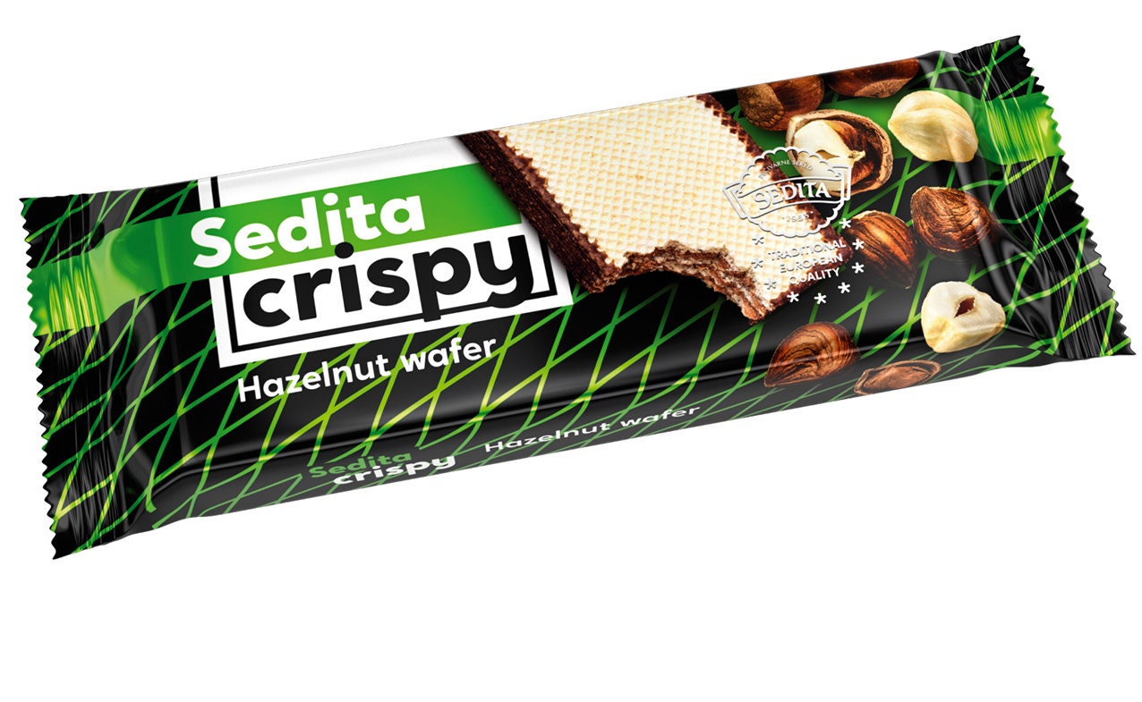 Sedita Crispy Hazelnut European Wafers With Chocolate Coating 1 BOX QTY
