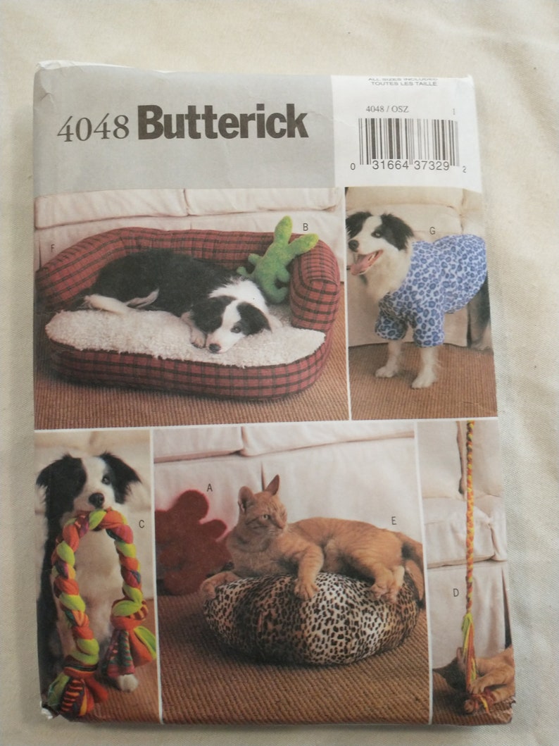 Butterick Pattern #4048 Pet Accessories - Etsy