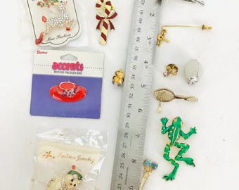 Vintage 1980's Lapel Pins, Brooches