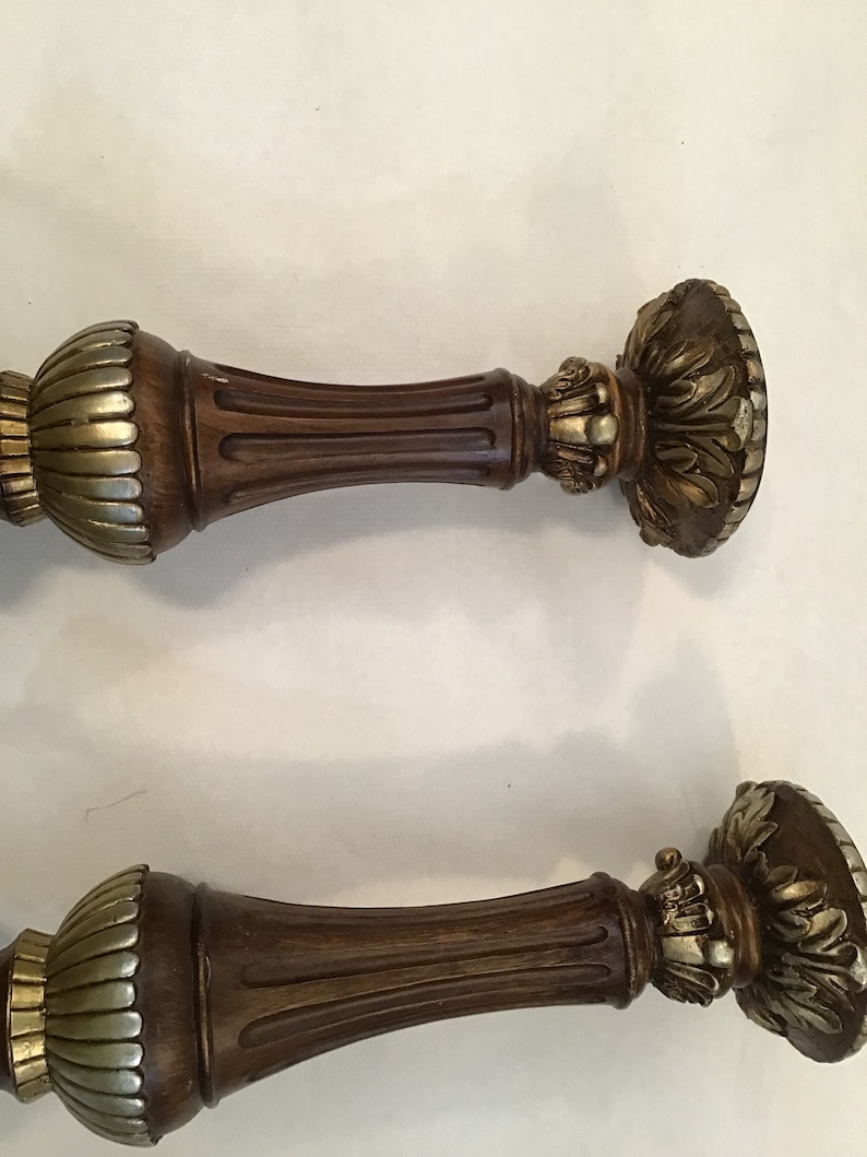 Ashland Footed Pillar Candle Holders Set of 2 Etsy