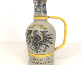 Collectible Vintage 1490-1990 “500 Jarrett Post” German stoneware Beer Growler