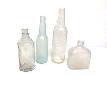 Collectible Vintage Glass Liquor Bottles