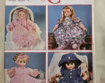 Simplicity Crafts Pattern #9286 Doll Clothes for 12”-22” Dolls