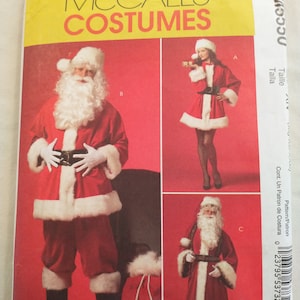 McCalls Costume Pattern M5550 Santa Claus Suit and Dress
