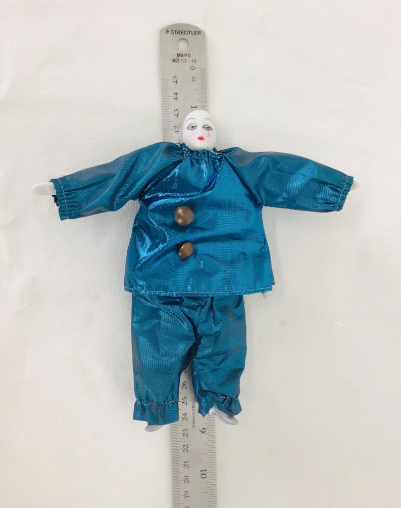 Porcelain Harlequin Doll - Etsy