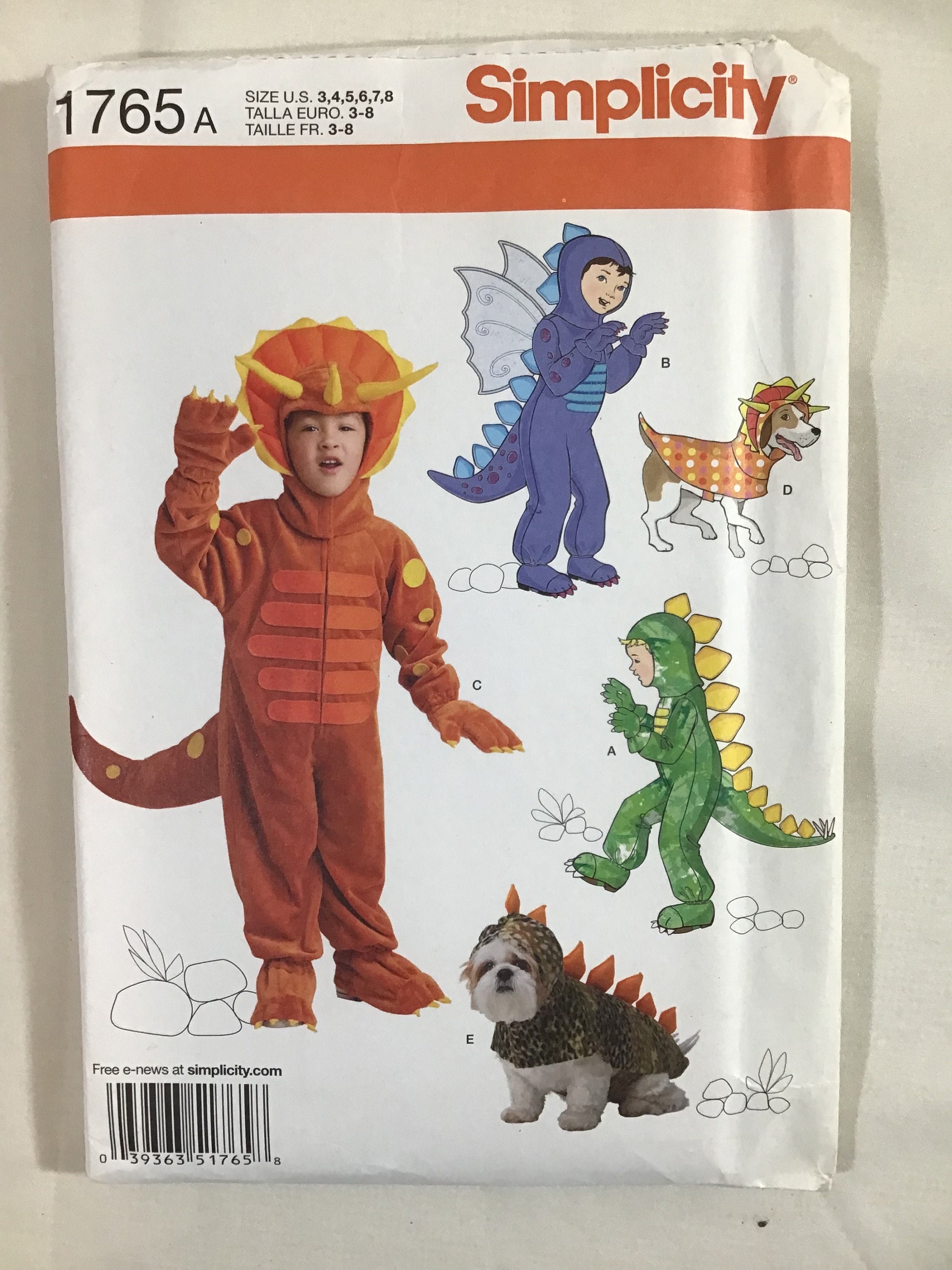 人気商品・限定商品ばかりの「超得 半額福袋」が販売開始 Simplicity Costumes Pattern 1765 Child's and Dog Dinosaur 裁縫材料