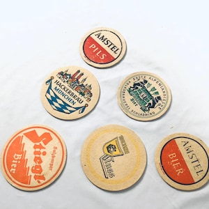 1960&#39;s German Tavern Coaster set of 6