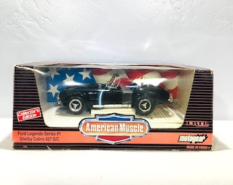 Vintage ERTL American Muscle Shelby Cobra 427 S/C - Ford Legends Series #1 (1:18 Scale) - Collectors Edition