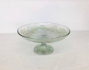Pedestal Fruit Stand or Footed Cake Plate